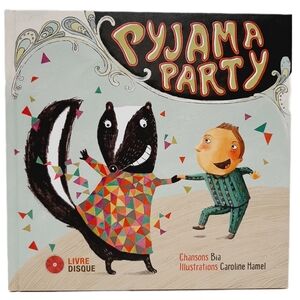 🍒4 for $20🍒 French Language - Pyjama party CD +Book HC Kids